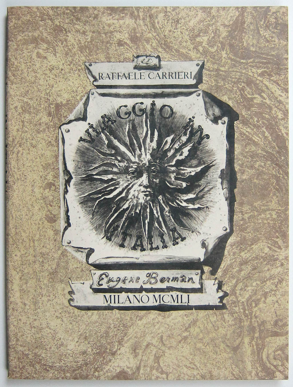 Eugene Berman - Viaggio in Italia - wraps (recto) - 1951 portfolio of lithographs and text